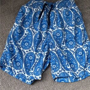 Crewcuts Blue Paisley Athletic Shorts